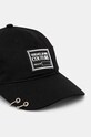 Versace Jeans Couture șapcă de baseball din bumbac 77GAZK55.ZG296 negru AW24