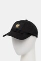 Памучна шапка с козирка Versace Jeans Couture надпис черен 77GAZK43.ZG304