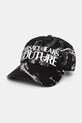 Versace Jeans Couture șapcă de baseball din bumbac cu modele negru 77GAZK10.ZG294