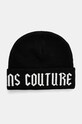 Čiapka Versace Jeans Couture stredne hrubá čierna 77GAZK53.ZG289
