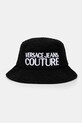Капелюх з домішкою вовни Versace Jeans Couture аплікація чорний 77GAZK07.ZSB12