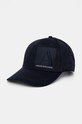 Bavlněná baseballová čepice Armani Exchange bavlna námořnická modř 954215.4F114