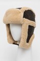 Вовняна шапка The Kooples AMHA29030K коричневий AW24