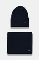 Vlnená čiapka a šál Joop! vlna tmavomodrá 30041067