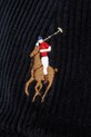 Бавовняна бейсболка Polo Ralph Lauren чорний 710847175