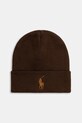 Polo Ralph Lauren berretto in cotone medio spessore marrone 710886138