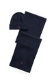 Polo Ralph Lauren czapka i szalik wełniany wełna brązowy 710951146