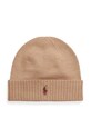Vlnená čiapka Polo Ralph Lauren vlna hnedá 710886137