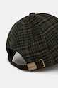 Akcesoria Barbour czapka z daszkiem wełniana MHA0867 zielony