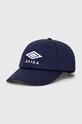 Pamučna kapa sa šiltom Aries Aries x Umbro Eye Cap natpis plava UM90000.03
