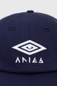 Памучна шапка с козирка Aries Aries x Umbro Eye Cap UM90000.03 син AW24