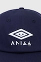 Aries cotton baseball cap Aries x Umbro Eye Cap UM90000.03 blue AW24