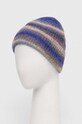 A.P.C. czapka wełniana bonnet funky WPABG.M25081 niebieski AW24