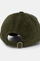A.P.C. czapka z daszkiem sztruksowa casquette charlie COEZQ.M24069 zielony AW24