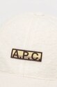 Кепка з домішкою вовни A.P.C. casquette charlie polaire білий PSAKA.M24146