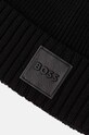 Vlněná čepice BOSS 50522426 černá AW24