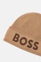 Шапка с примесью шерсти BOSS 50524348 бежевый AW24