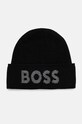 BOSS caciula din amestec de lana cu modele negru 50524348