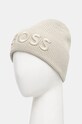 Μάλλινο σκουφί Boss Orange 50522449 μπεζ AW24