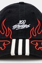 Памучна шапка с козирка adidas Originals 100T Cap JE0319.M черен AW24