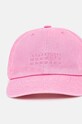 MM6 Maison Margiela cotton baseball cap SH0TC0003.M35190 pink AW24