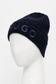 Akcesoria HUGO czapka wełniana 50527804 granatowy