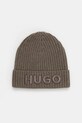 Вовняна шапка HUGO тонкий зелений 50527804