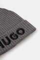Вовняна шапка HUGO 50527804 сірий AW25