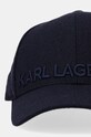 Вовняна кепка Karl Lagerfeld 544121.805614 темно-синій AW24
