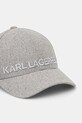 Шерстяная кепка Karl Lagerfeld 544121.805614 серый AW24