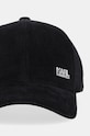 Karl Lagerfeld șapcă de baseball din catifea 544125.805622 negru AW24
