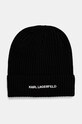 Шапка Karl Lagerfeld бавовна чорний 544305.805601