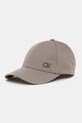 Calvin Klein czapka z daszkiem aplikacja brązowy K50K512349