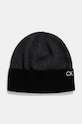 Vlněná čepice a šála Calvin Klein K50K512390 černá AW24