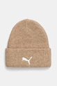 Шапка с примесью шерсти Puma с добавлением шерсти бежевый 25495