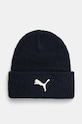 Puma caciula din amestec de lana uni bleumarin 25495