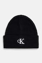 Čiapka Calvin Klein Jeans stredne hrubá čierna K50K512145