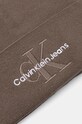 Хлопковая шапка Calvin Klein Jeans K50K512460 коричневый AW24