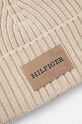Аксесуари Шапка з домішкою вовни Tommy Hilfiger AM0AM12752 бежевий