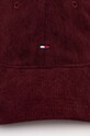 Akcesoria Tommy Hilfiger czapka sztruksowa AM0AM12757 bordowy