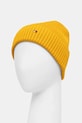 Akcesoria Tommy Hilfiger czapka z domieszką kaszmiru AM0AM12796 żółty