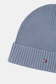 Tommy Hilfiger czapka z domieszką kaszmiru AM0AM12796 niebieski NC25