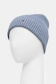 Akcesoria Tommy Hilfiger czapka z domieszką kaszmiru AM0AM12796 niebieski