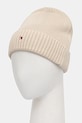 Tommy Hilfiger czapka z domieszką kaszmiru AM0AM12796 beżowy NC25