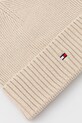Akcesoria Tommy Hilfiger czapka z domieszką kaszmiru AM0AM12796 beżowy