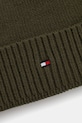 Akcesoria Tommy Hilfiger czapka z domieszką kaszmiru AM0AM12796 zielony