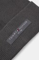 Akcesoria Tommy Hilfiger czapka bawełniana AM0AM12797 szary