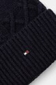 Vunena kapa Tommy Hilfiger AM0AM12810 mornarsko plava AW24
