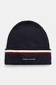 Βαμβακερό καπέλο Tommy Hilfiger βαμβάκι σκούρο μπλε AM0AM12983