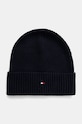 Čepice a rukavice s příměsí kašmíru Tommy Hilfiger AM0AM12938 námořnická modř NC24